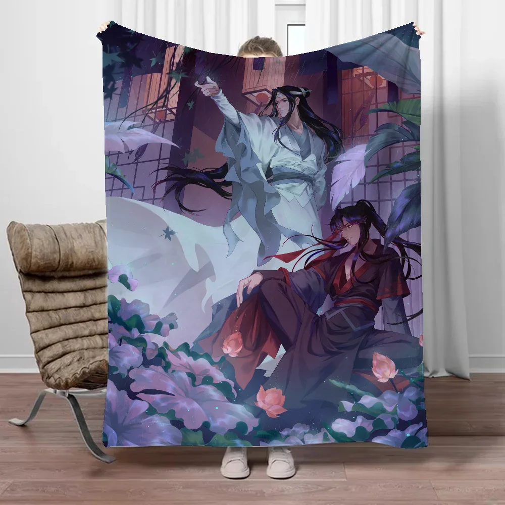 Fluffy Plaid Mo Dao Zu Shi Decorative Blankets for Sofa Cover Blanket Picnic Throw Blanket Oversized 200x300 Luxury Bedding Knee