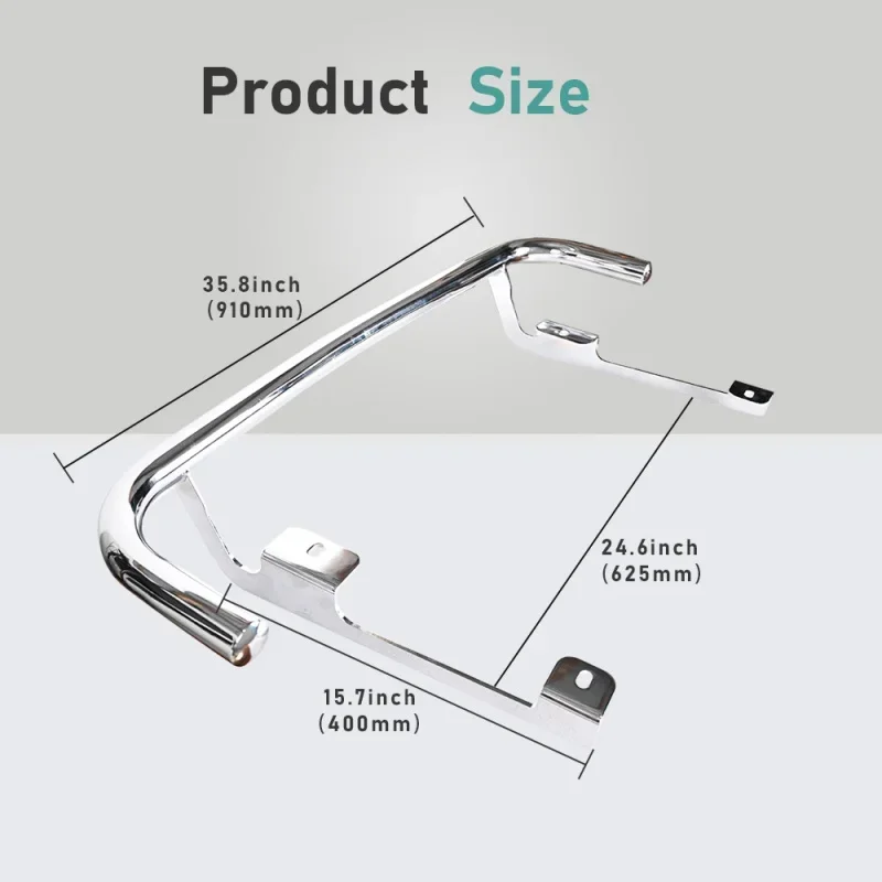 Chrome Rear Trunk Luggage Guard Bumper for Harley Tri Glide 2009-2024 Motorcycle Accessories