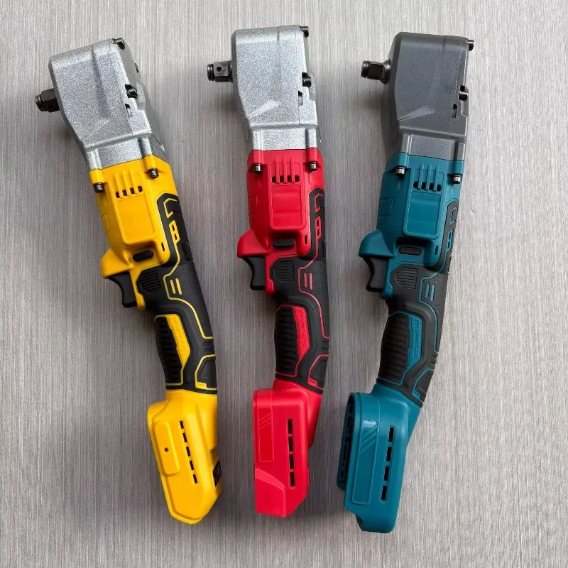 1/2 "المحمول اللاسلكي مفتاح ربط بسقاطة كهربائي فرش الزاوية اليمنى بطارية الطاقة والعتاد وجع عزم دوران عالي مقبض بسقاطة