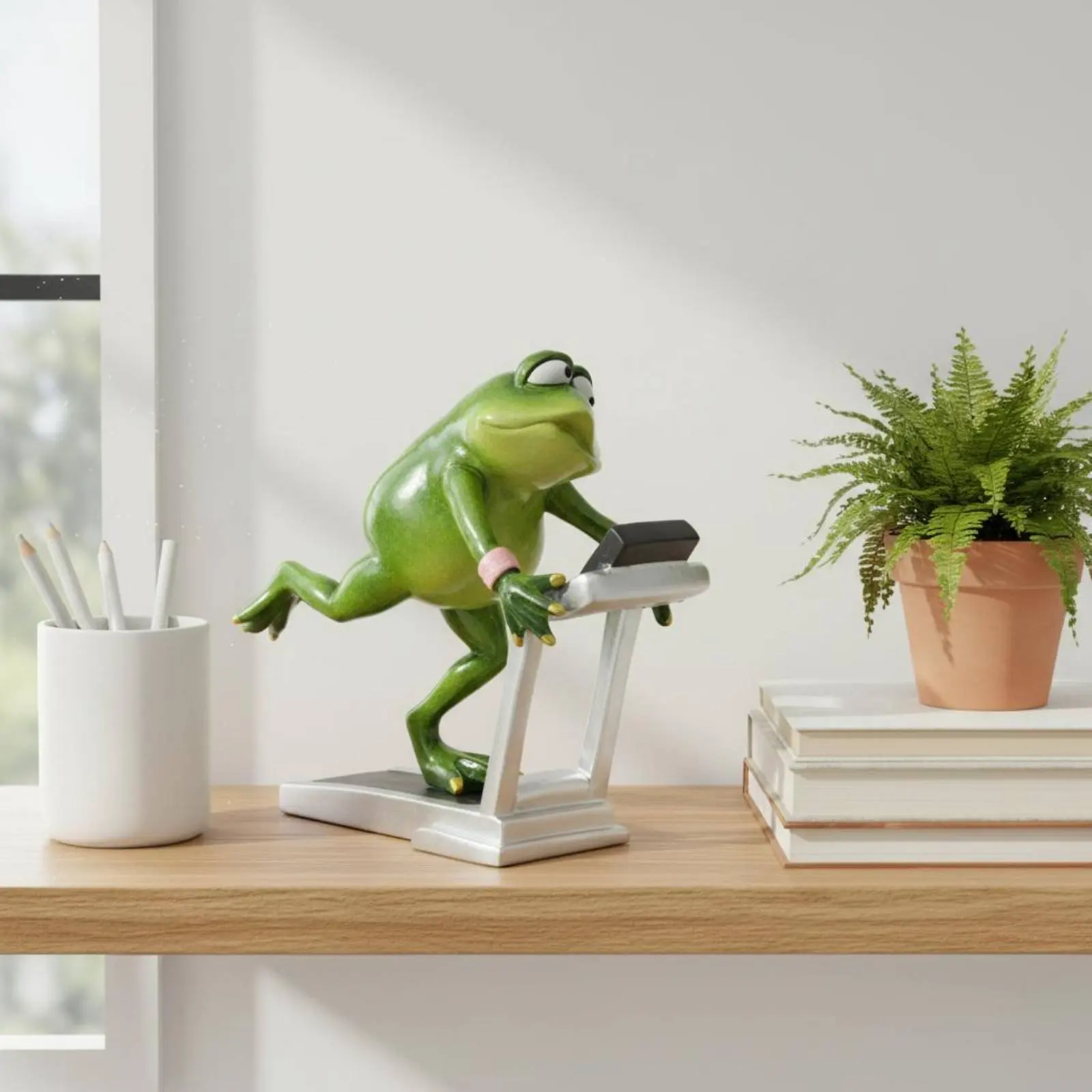 

Скульптура лягушки из смолы, милая статуэтка лягушки в скандинавском стиле, игривая, для офиса