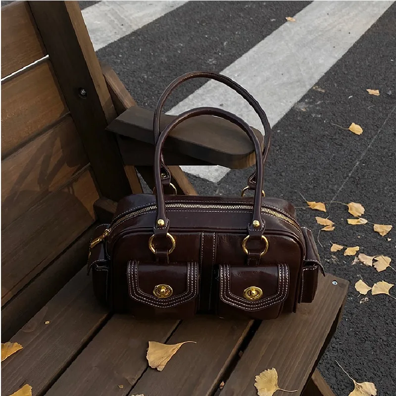 

Женская сумка через плечо, новинка 2025, сумка-тоут с подушкой, высокое качество, повседневная ручная сумка с несколькими карманами, женская сумка