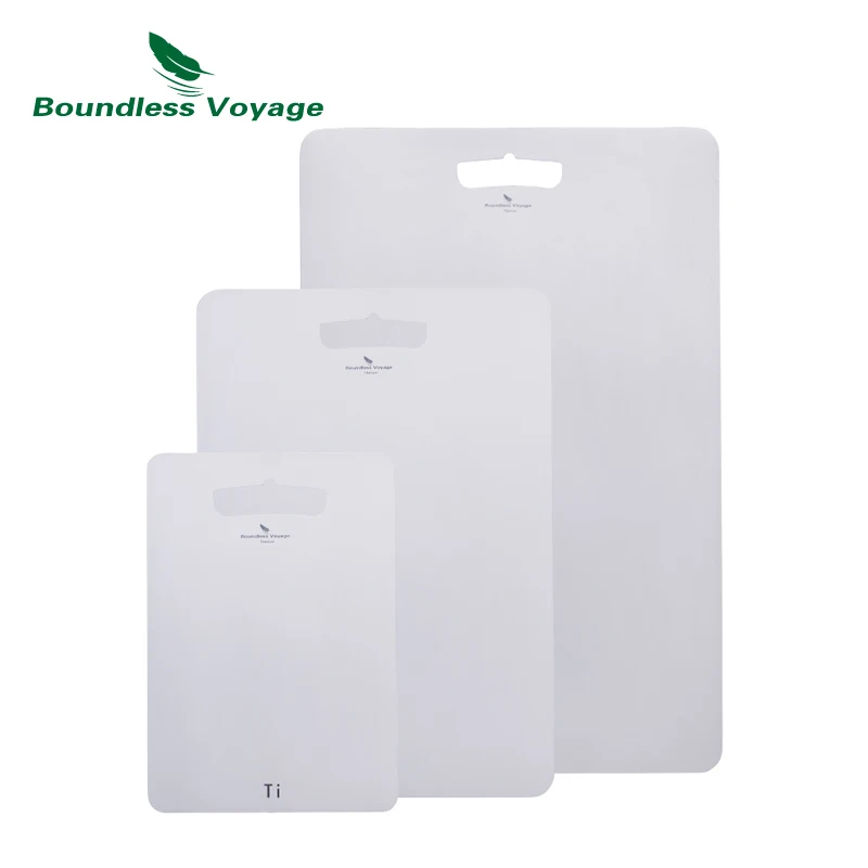 

Boundless Voyage Titanium Cutting Board Thickened 1.5MM Kitchen Outdoor Fruits Vegetable Meat Chopping Block Cutting Board