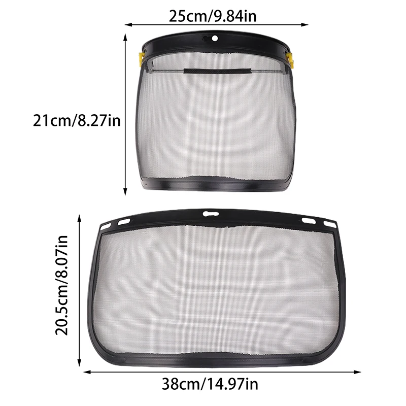 Casque de sécurité pour tondeuse Garden Enge, chapeau avec maille intégrale, masque de protection pour l'exploitation forestière, la débroussailleuse, la protection forestière, 1PC