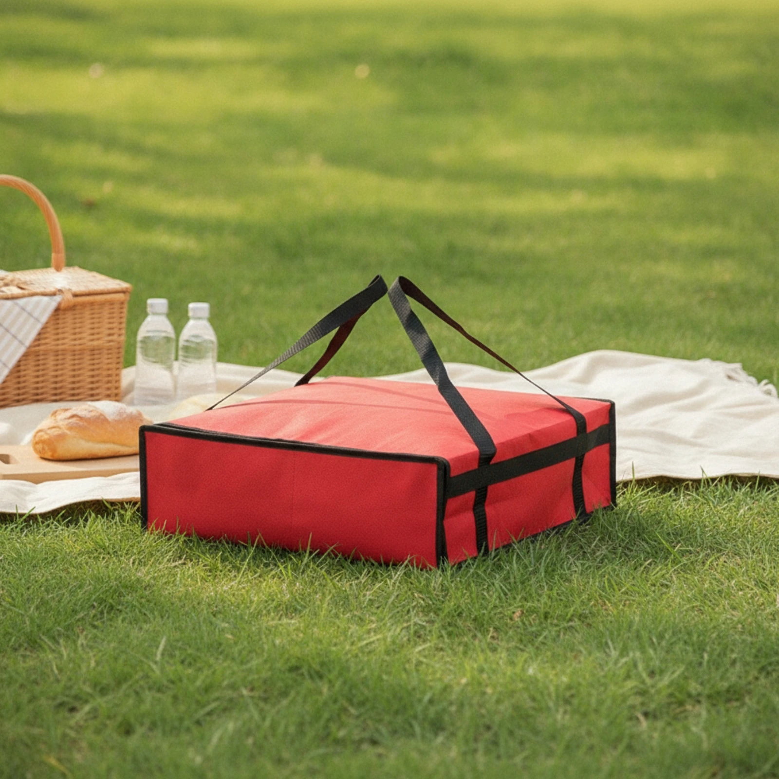 Insulated Carry Bag with Zippered Top Portable Insulated Bag with Aluminum Aluminum-Foil Long-Lasting Heavy Duty for Caterers