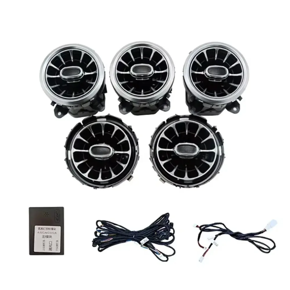 Complete Front Rear Air Vent Upgrade Kit with USB-C Port for Mercedes A/B/CLA/GLA Models (W176 W246 C117 X156)