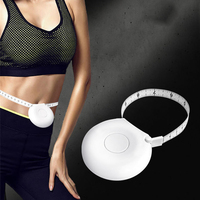Measuring Tape 200cm/80 Inch Noise Elimination Body Waist Chest Measurement Retractable Measuring Ruler Fitness Ruler