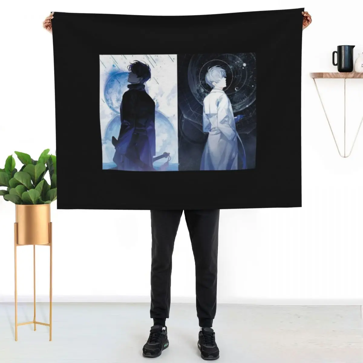 omniscient readers viewpoint Throw Blanket Loose Thermal Weighted Soft Plaid Multi-Purpose Flannels Blankets