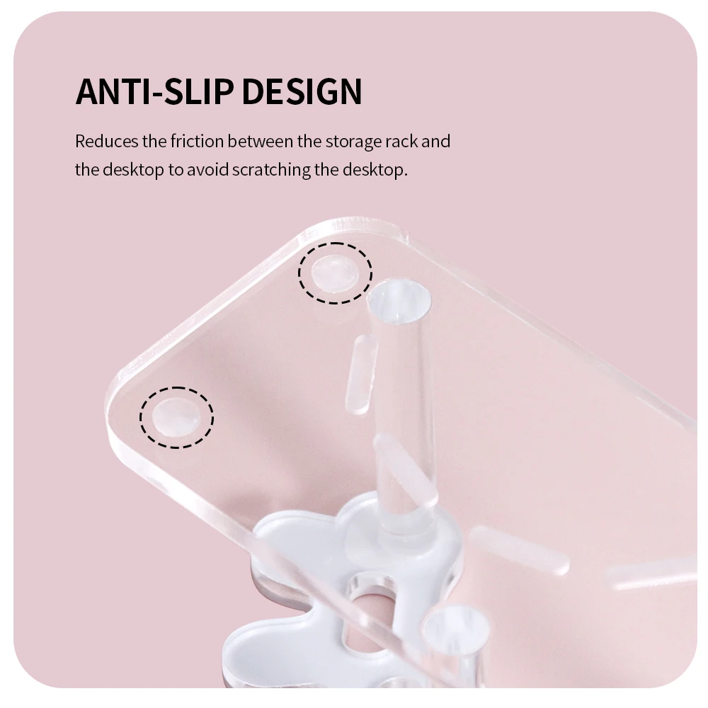 Stojak ekspozycyjny na pęsety do rzęs ANNAFRIS z 8 otworami, akrylowy organizer na pęsety do przedłużania rzęs.