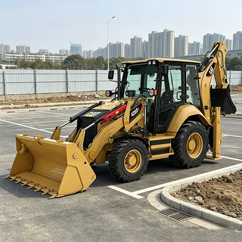 Backhoe Loader 4x4 Hydraulic Compact Loader Backhoe For Digging Trenches And Moving Soil