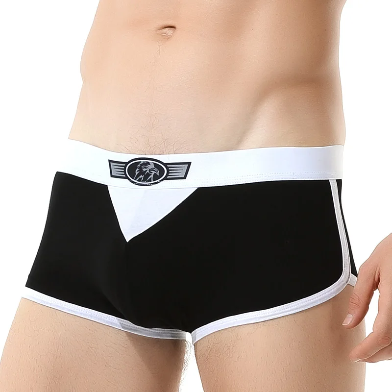 Herren-Unterwäsche aus Baumwolle, Herren-Sommer-Boxershorts, kurze Shorts, mittlere Taille, Jugendtrend, bequeme Boxershorts