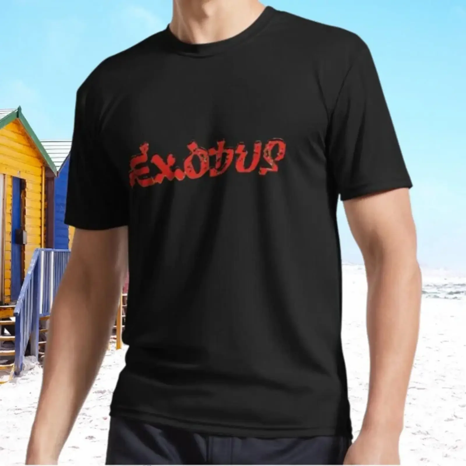 New EXODUS BOB MARLEY Active T Shirt Funny Size S 5XL Image 1 of 3 vintage Washed streetwear Slightly Comfortable fashion