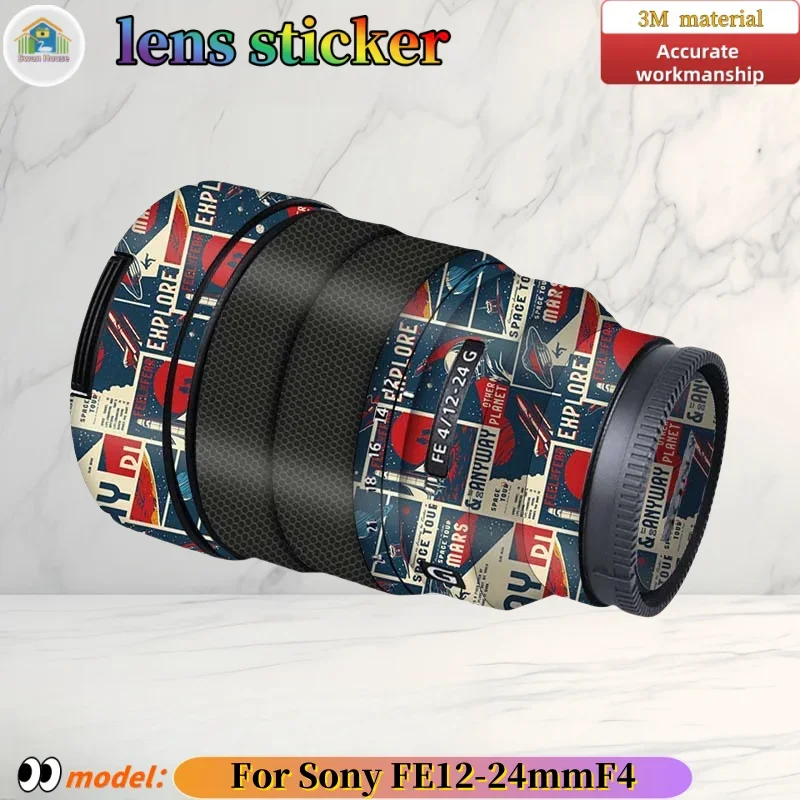 FE1224F4 para Sony FE12-24mm F4 pegatina de lente de cámara, piel DIY, película protectora resistente al desgaste de sastrería de precisión