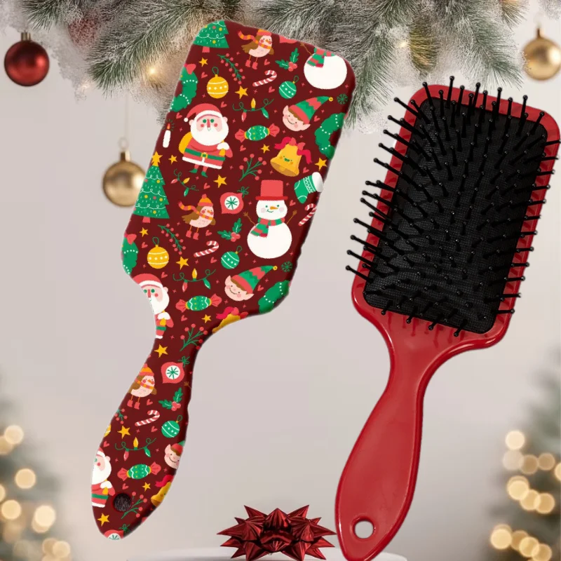 

1Pcs Christmas-Themed Hair Comb - Santa Claus Pattern, Lightweight and Durable Nylon Brush - Holiday Gift Box Decoration - Women's Christmas Party Hairstyle - Decorative Hair Brush, Seasonal Gift, Holiday-Themed Design, Smooth Bristles, Gift Accessory, Ho