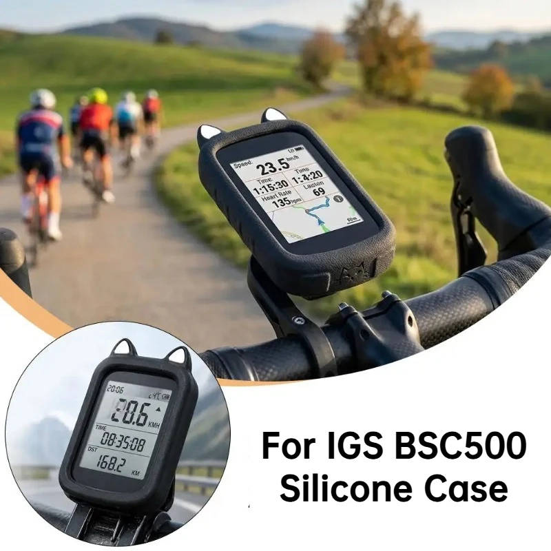 Silicone Protective Case for iGS500 iGS BSC500 Bike Computer Screen Protector Cover Anti-Fall Collision-Proof Cycling Shell