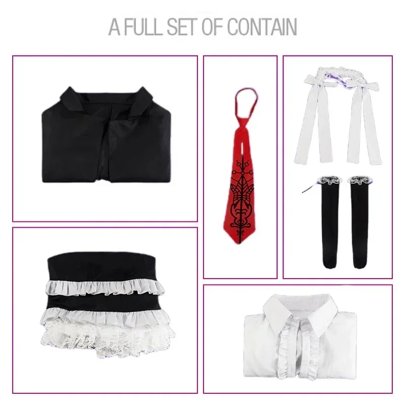 أزياء دانغانرونا ياسوهيرو تايكو التأثيرية سيليستيا لودنبرغ ملابس تنكرية فستان أزياء الهالوين للنساء والفتيات