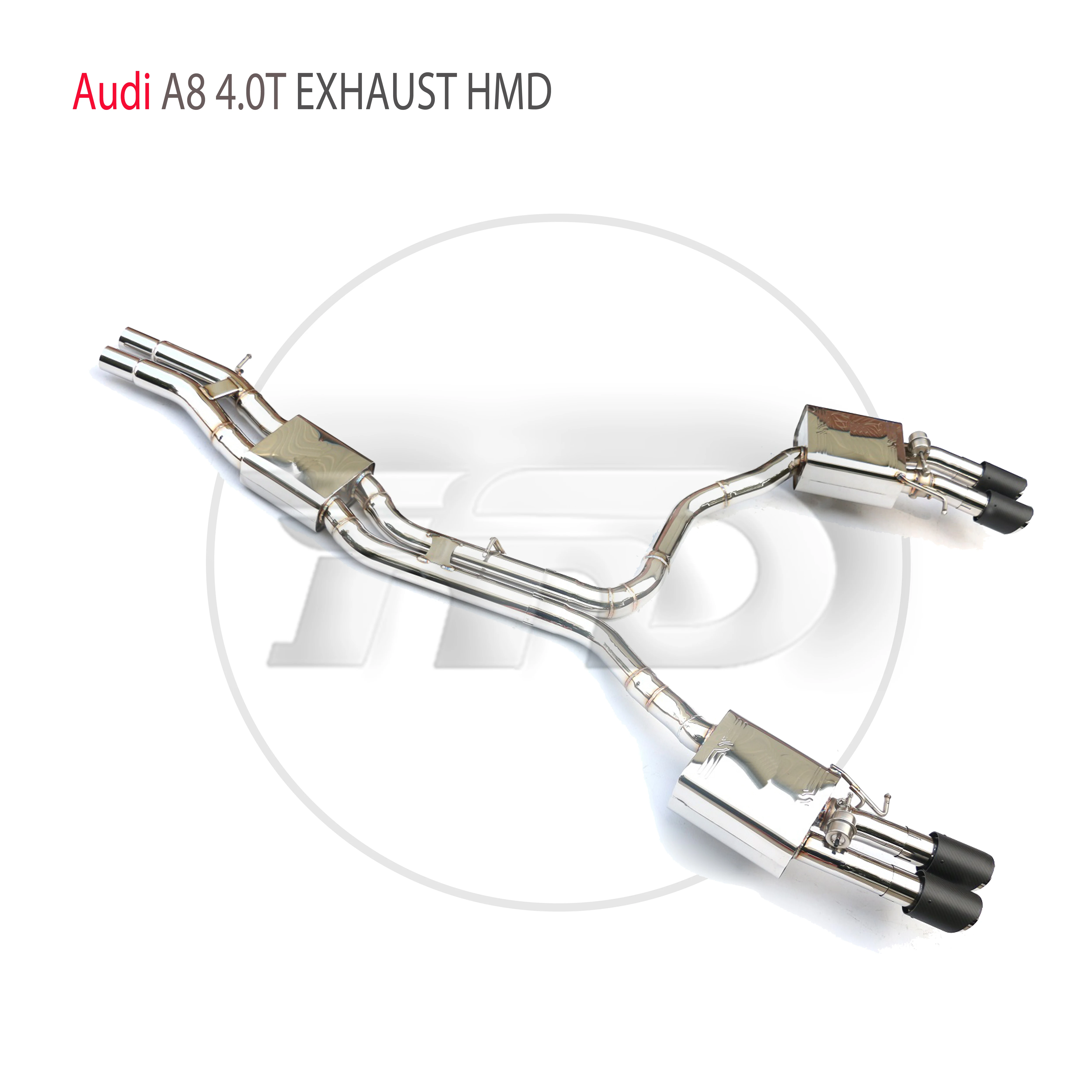 HMD Stainless Steel Exhaust System Performance Catback for Audi A8 4.0T Auto Accesorios Electronic Valve Muffler