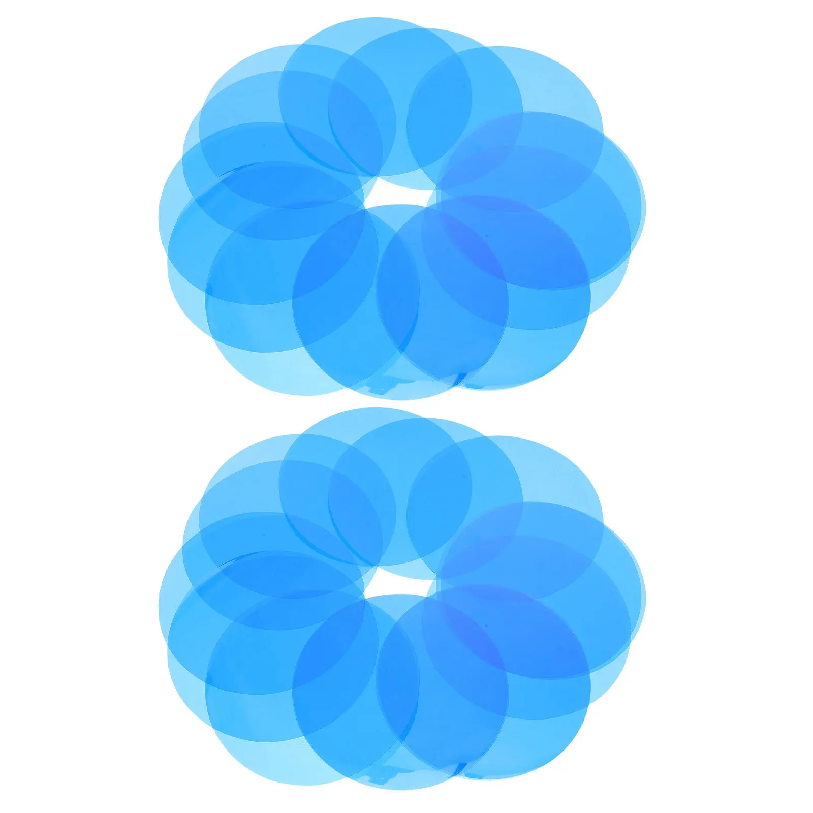 25Pcs Ambient Lighting Gel Stickers Peel Stick LED Light Diffuser Film Round Lamp Color Correction Filters for Bedroom Nursery