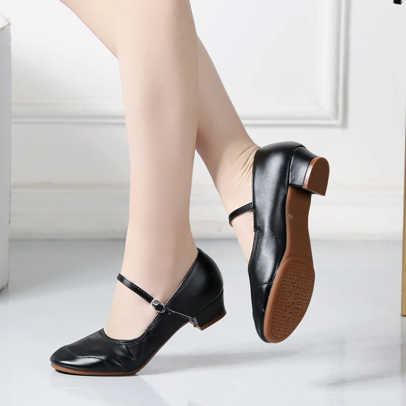 

Hot Sale Ballroom Latin Dance Shoes Women/Girls Tango heeled 4cm Wholesale modern square dance shoes rubber soles