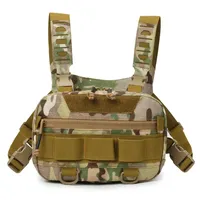 Fishing Chest Bag Men's Tactical Bags Waterproof Molle Nylon Climbing Camping Backpacks Outdoor Travel Vest Backpack Fanny Pack