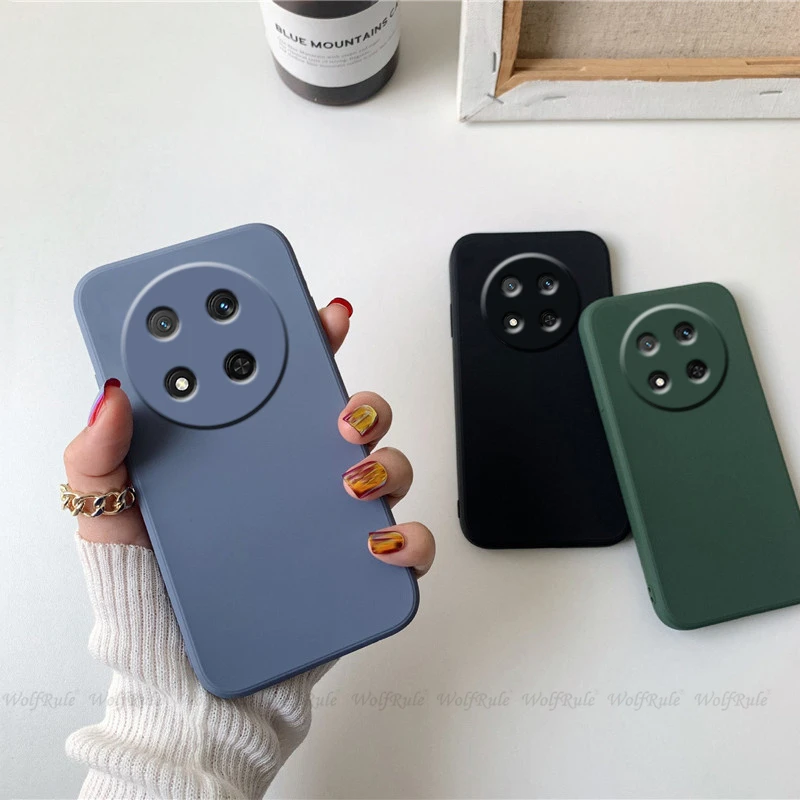 

For Honor X9C Case Cover Huawei Honor X9C Capas New Phone Bumper Back Shockproof TPU Liquid Silicone Soft Cover Honor X9C Fundas