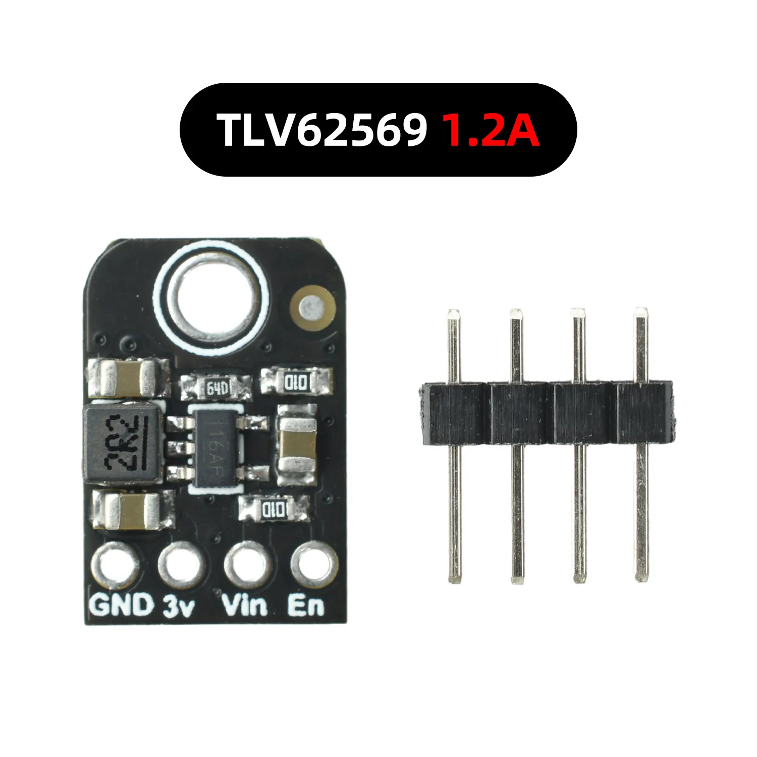 

TLV62569 TPS62827 DC-DC Step-Down Converter Module 5.5V to 3.3V 1.2A/2A High Efficiency 90%-95% Soft Start Power Supply Board