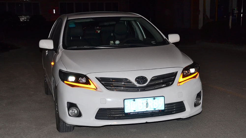 VLAND Led Daytime Running Light For Toyota Corolla 2011 2012 2013 Auto DRL Headlight Front Cover Fog Lamp Car Accessorie