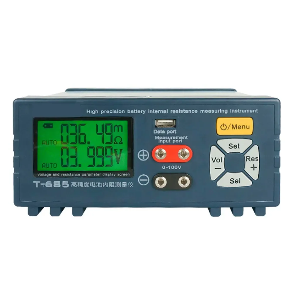 High-precision Resistance Tester 18650 Lithium Battery Voltage Internal Resistance Tester Detector T-685