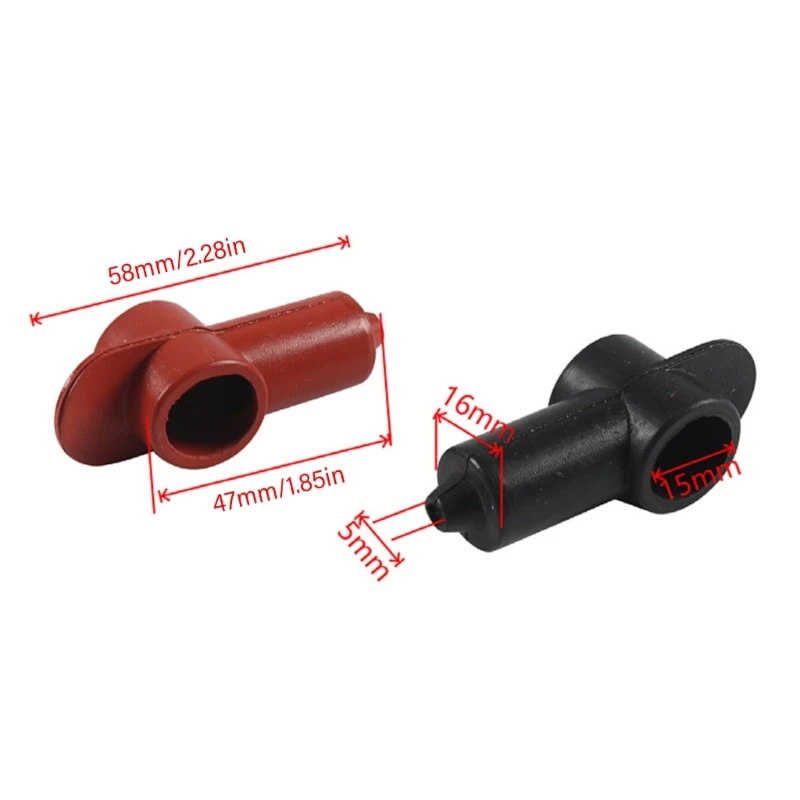 Car Battery Cover Silicone Insulate Terminal Caps Negative Positive Protector Clamps Car Battery Accessory Drop shipping