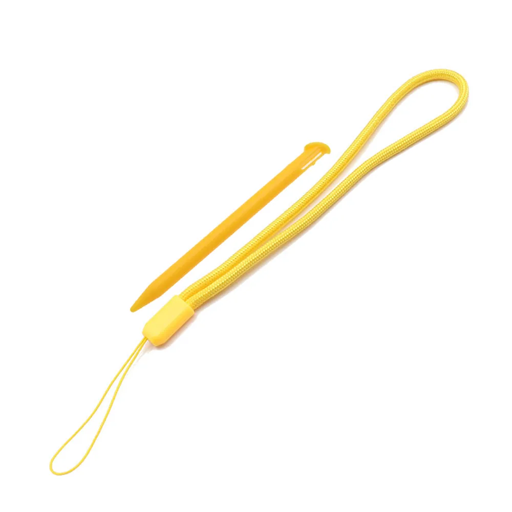 2 in 1 Multi-Color Plastic Touch Screen Pen Stylus Portable Pen Pencil Touchpen Set for New 3DS XL LL w/Hand Strap