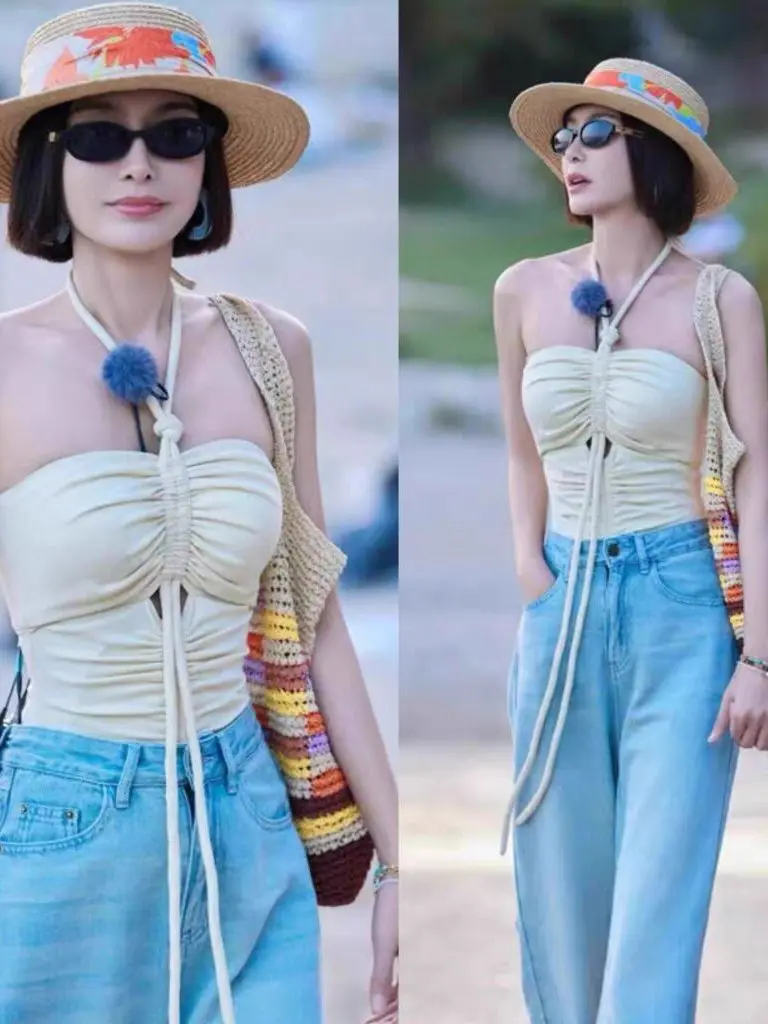 

Slimming One-Piece Swimsuit with Dstring Design Kaia Thermal Vaion Belly Covering Casual Sle Nylon Spandex Polyester