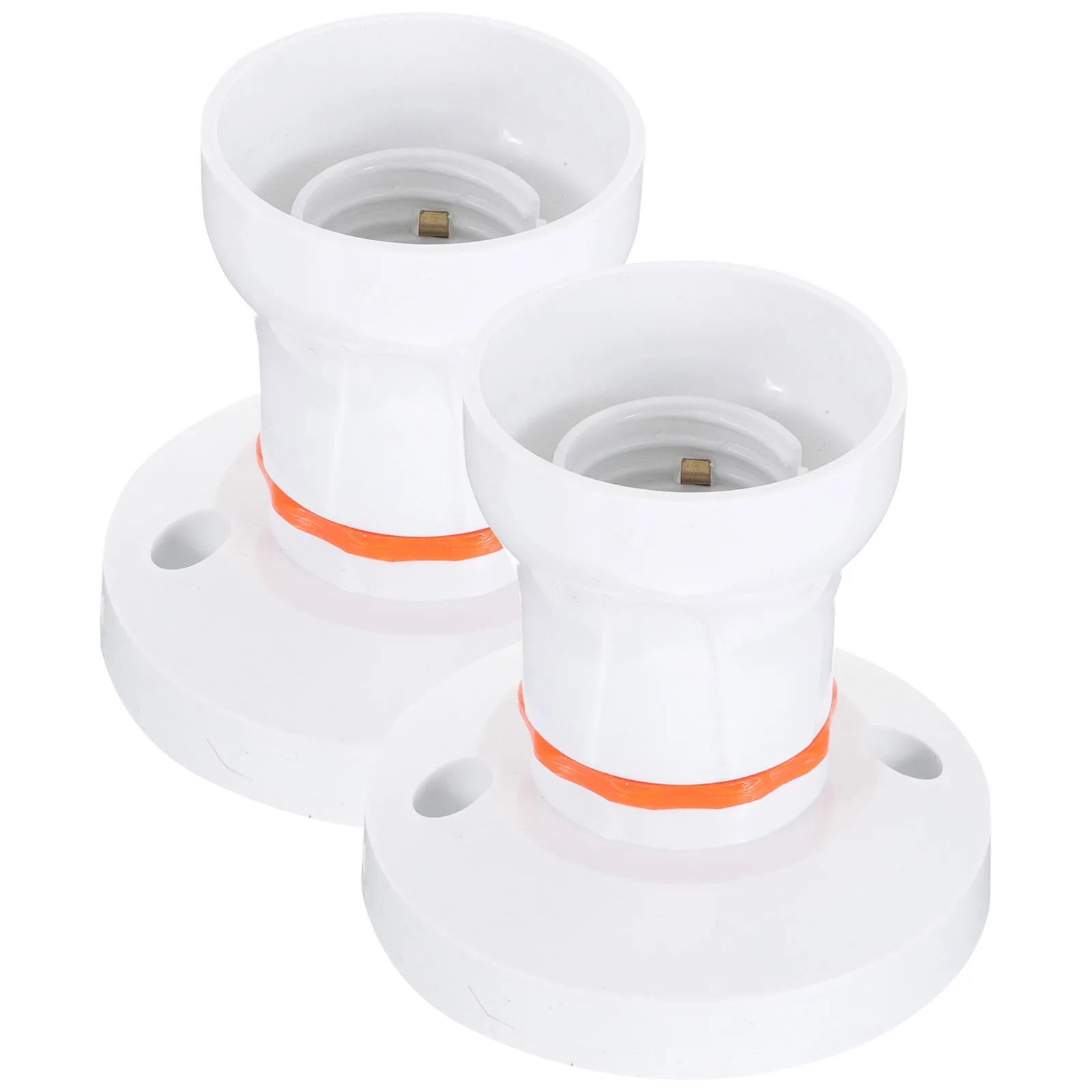 

2 Pcs Dual Lamp Holder Light Socket E27 Screw Sockets Ceiling Base Vintage Design Temperature Resistant High Power Suitable