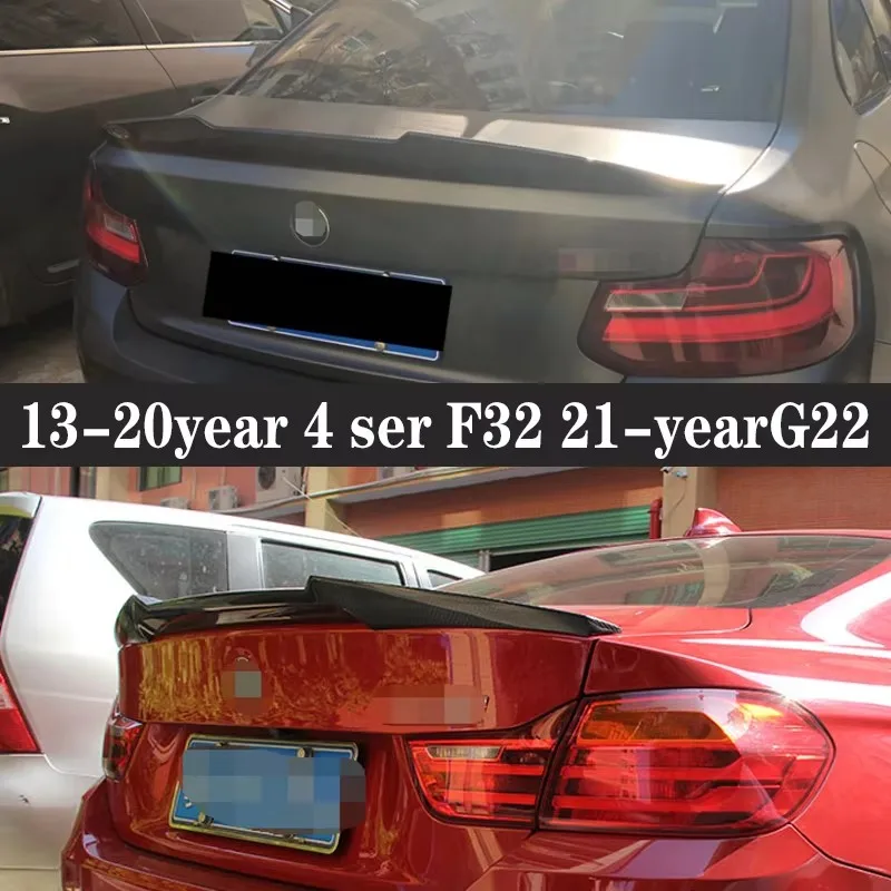 For BMW 4 Series G22 M4 g82 435i 430i Carbon Fiber Spoiler Shunt Rear Tail fins Duckbill Car Wing Retrofit the rear wing Upgrade
