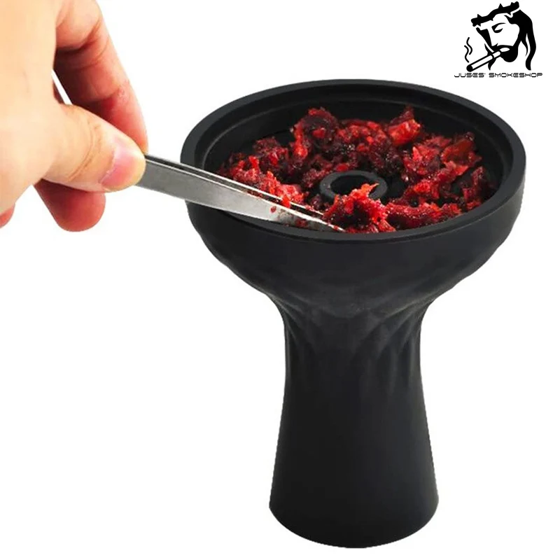 

JUSES' S One Hole Funnel Hookah Silicone Bowl Shisha Head Holder for Charcoal Tobacco Burner Water Pipe for Smoking Accessories