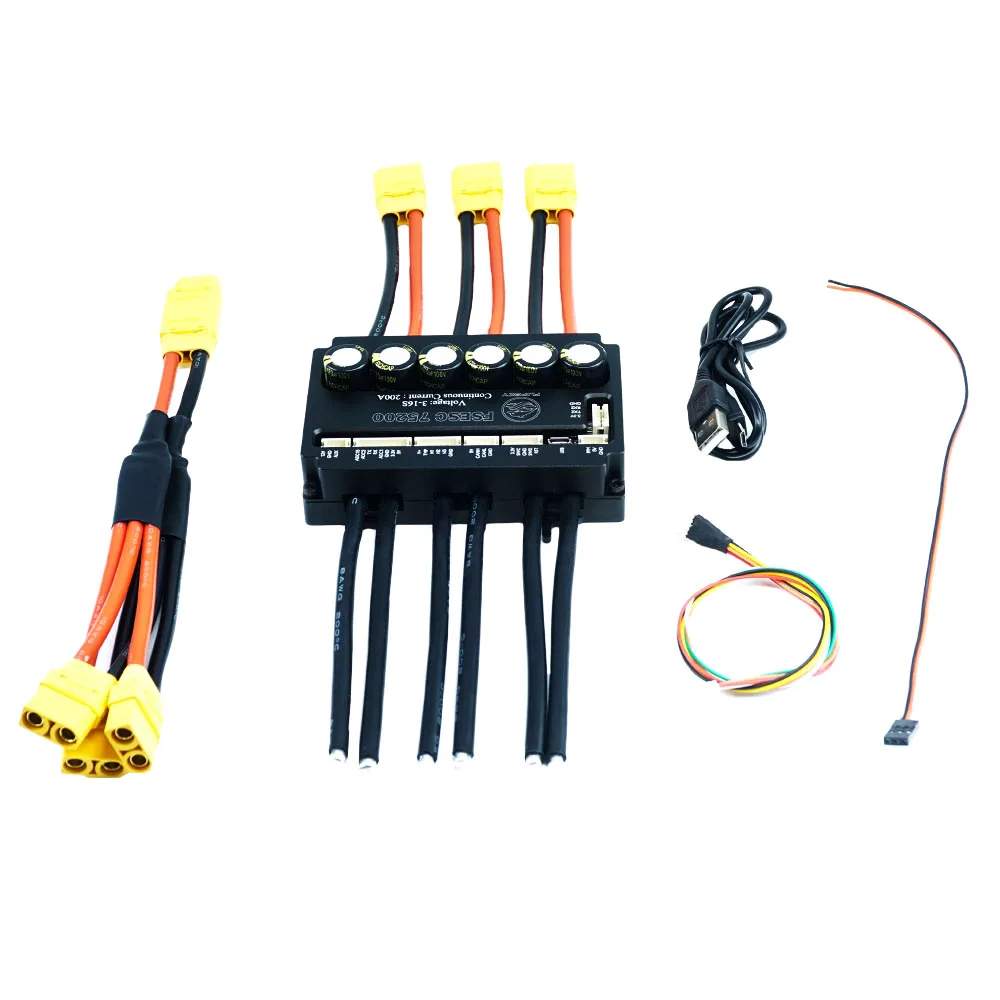 Flipsky FSESC 75200 75V 16S 200A ESC Controller Based On VESC With Case For Efoil Fighting Robot Surfboard Robot Surfing