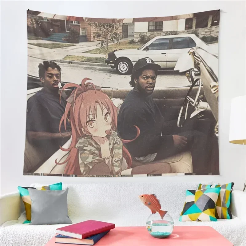 Boyz n the Hood Puella Magi Madoka Magica Japanese Manga Anime Tapestry Wall Hanging Art for Bedroom Living Room Decor