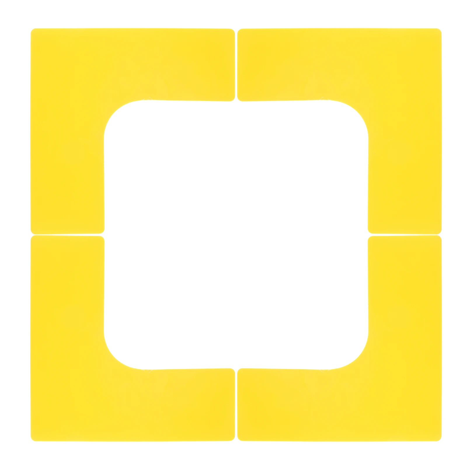 

4 Pcs Basketball Court Logo Mat Teaching Spot Markers Football Training Equipment Rectangle