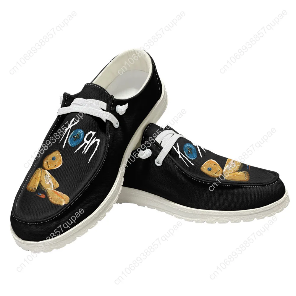 Korn Rock Band Casual Shoes Singer Men Woman Flat Shoe Breathable Indoor Outdoor Lightweight Footwear Couple Custom Made Shoe