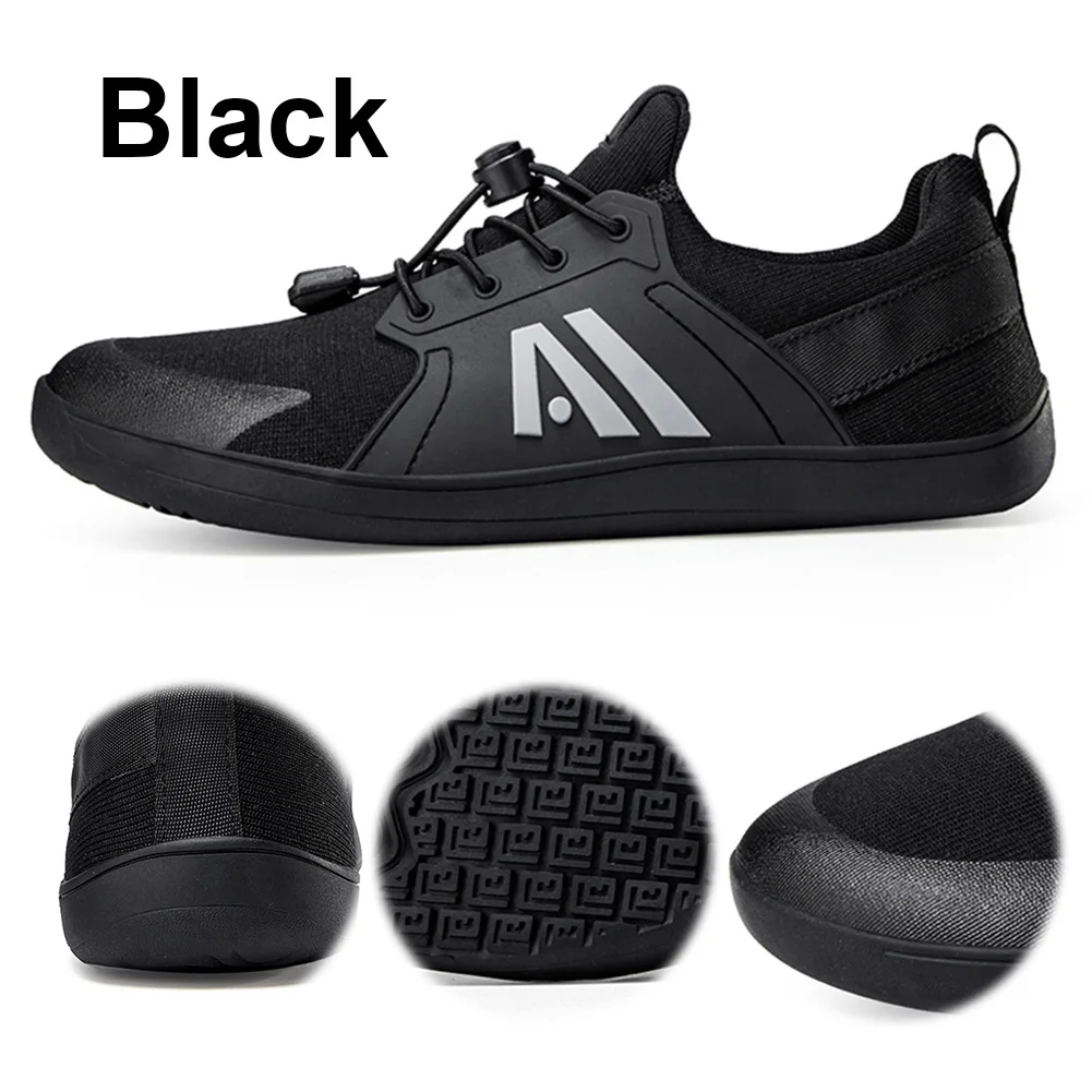 Men's Barefoot Shoes with Wide Toe Box Minimalist Shoes Slip-On Hike Footwear Walking Shoes for Hiking Outdoor Workout Training