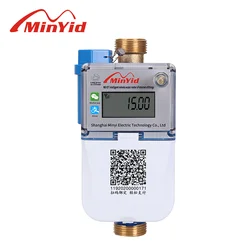 Wireless Remote Reading Nb-iot Smart Water Meter Prepaid Water Flow Meter with Brass Body Class 1 IC RF Card