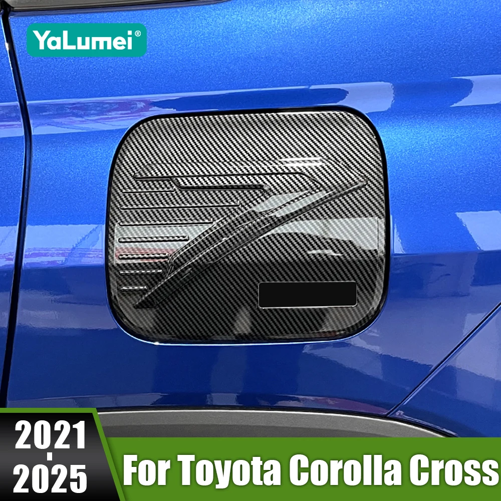 

For Toyota Corolla Cross XG10 2021-2024 2025 Hybrid Car Gas Fuel Tank Panel Trim Cover Oil Cap Filler Decoration Accessories