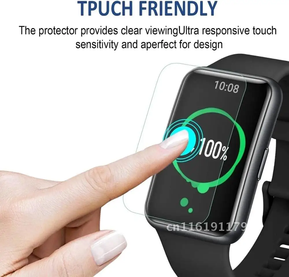 

2PCS Full Coverage Screen Protector for Huawei Watch Fit & Honor Smart Watch ES Soft Hydrogel Protective Film Accessories