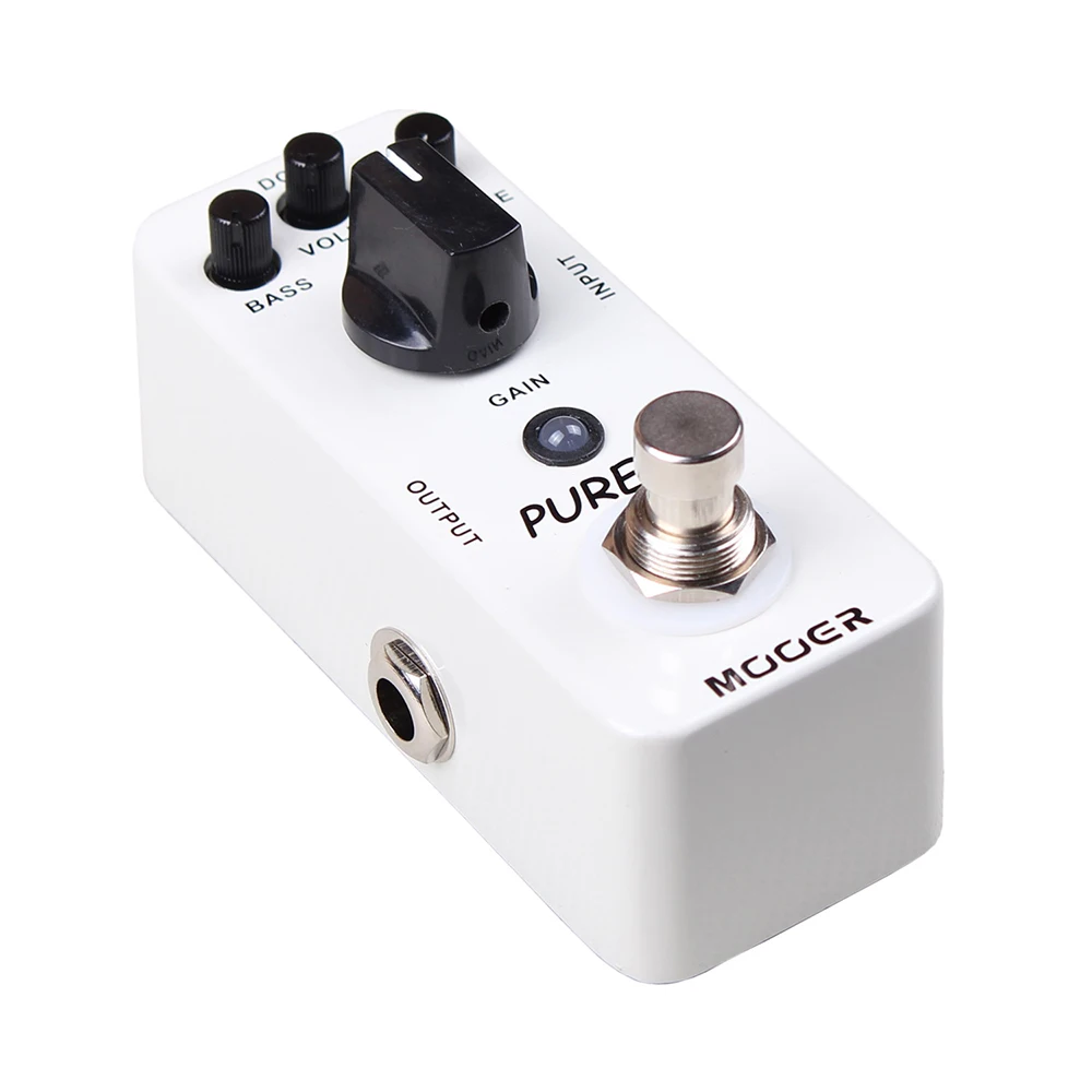 MOOER Pure Boost Mini Guitar Effects Pedal Clean Boost Pedal True Bypass Full Metal Shell Electric Guitar Parts Accessories