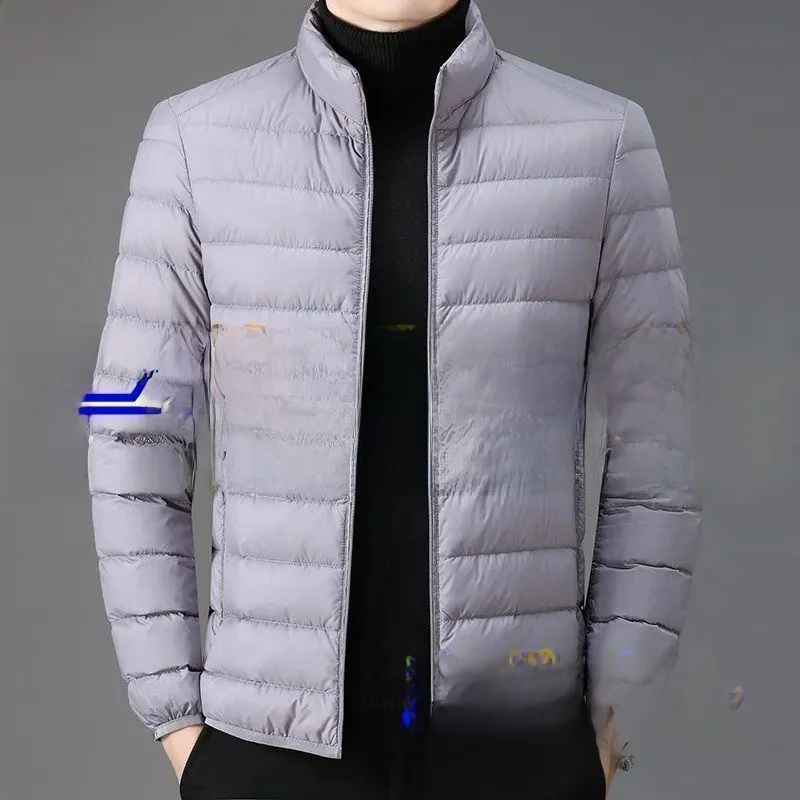 

Новинка 2026, легкий пуховый хлопок Jaet ort Sle, мужская одежда Busin Gentleman, подставка без капюшона, весенний сезон