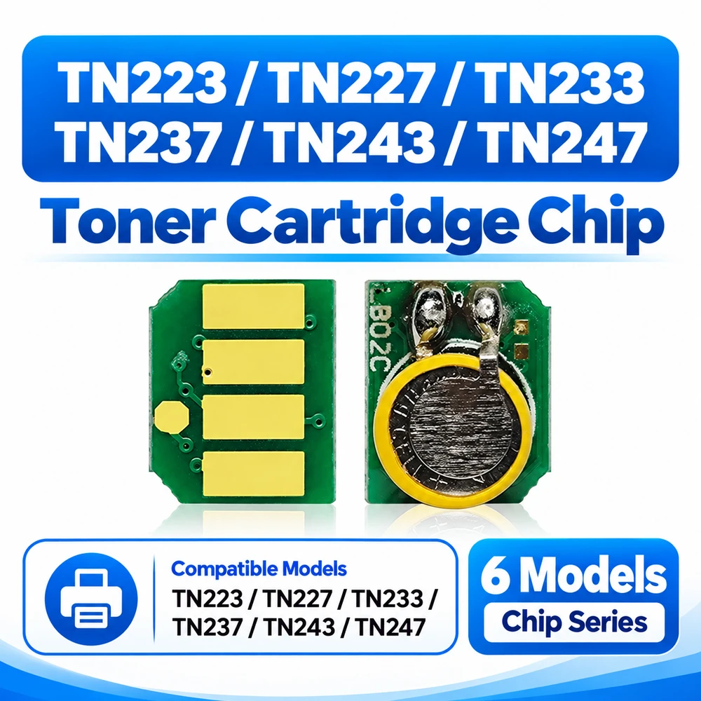 TN223 TN227 TN243 TN247 TN253 TN257 TN233 TN237 Toner Cartridge Chip for Brother HL-L3210CW HL-L3230CDW HL-L3270CDW DCP-L3510CDw