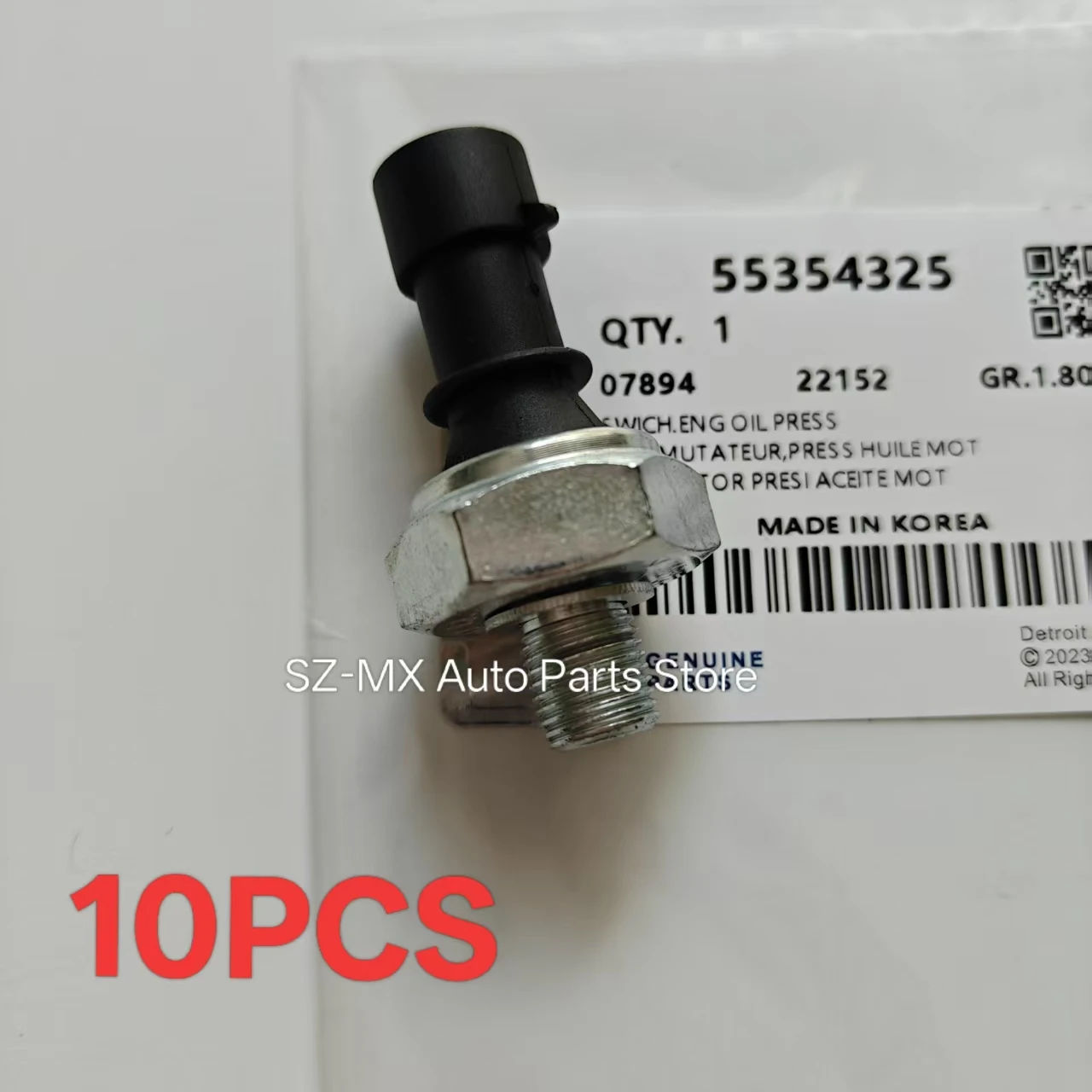 

10PCS Engine Oil Pressure Switch Sensor OEM#55354325 for CHEVROLET AVEO AVEO5 CRUZE SONIC TRAX 55233423 90534902