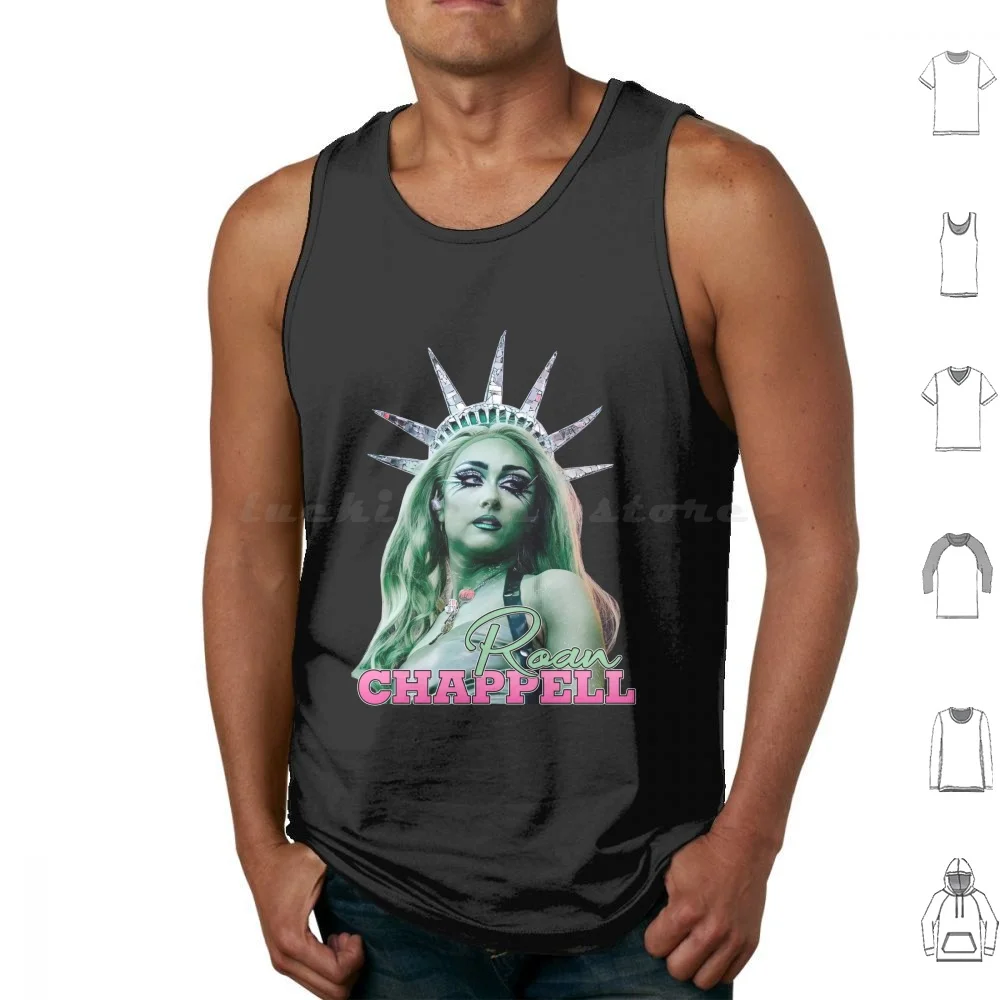 Chappell Roan Tank Tops Print Cotton Chappell Roan Pink Club Music Pink Chappell Hot To Go Red Wine Supernova Rise And