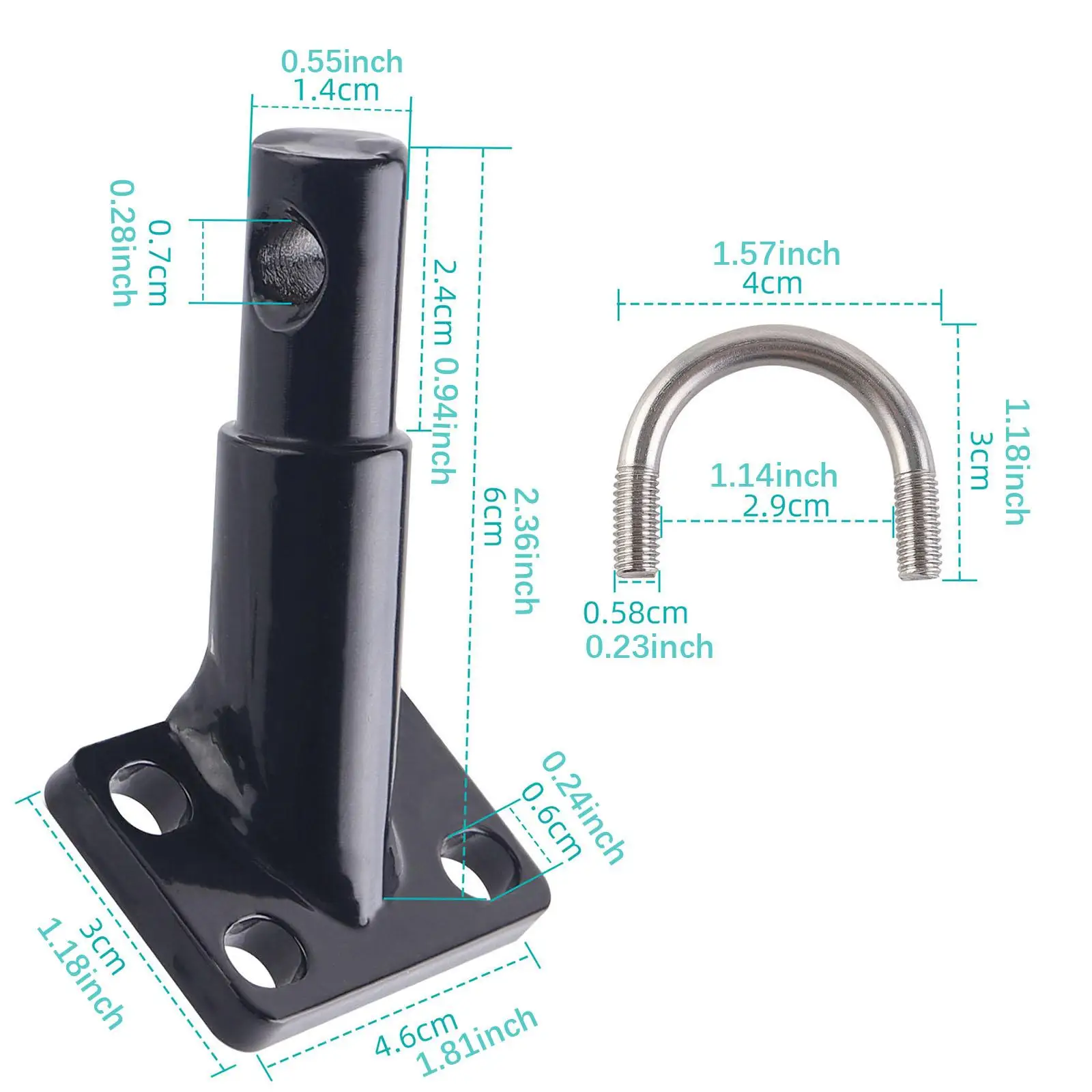 Durable Bike Trailer Coupler Alloy Connector Replacement Versatile Outdoor Activities for Bicycle Trailer Cart