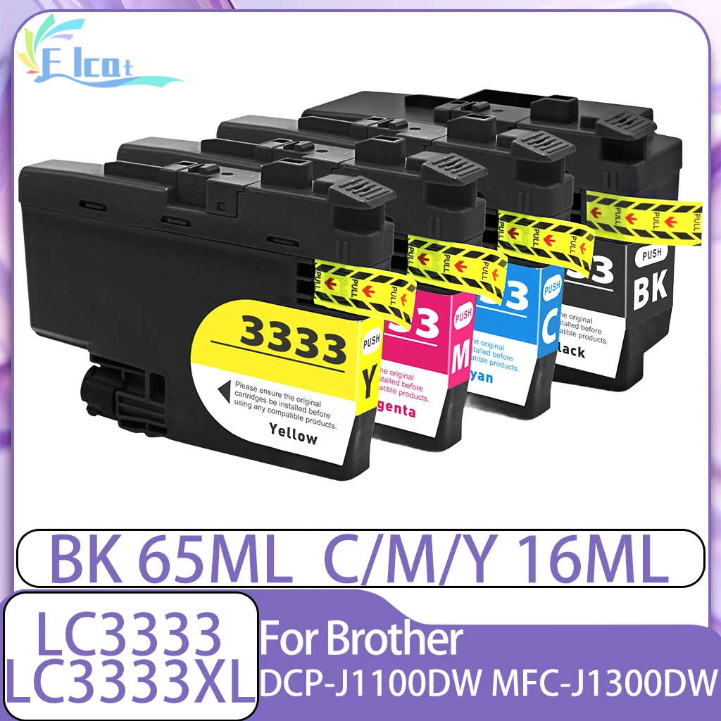 

Совместимый картридж LC3333 LC 3333, цвет премиум-класса, совместимый с чернильным картриджем для принтера Brother DCP-J1100DW MFC-J1300DW