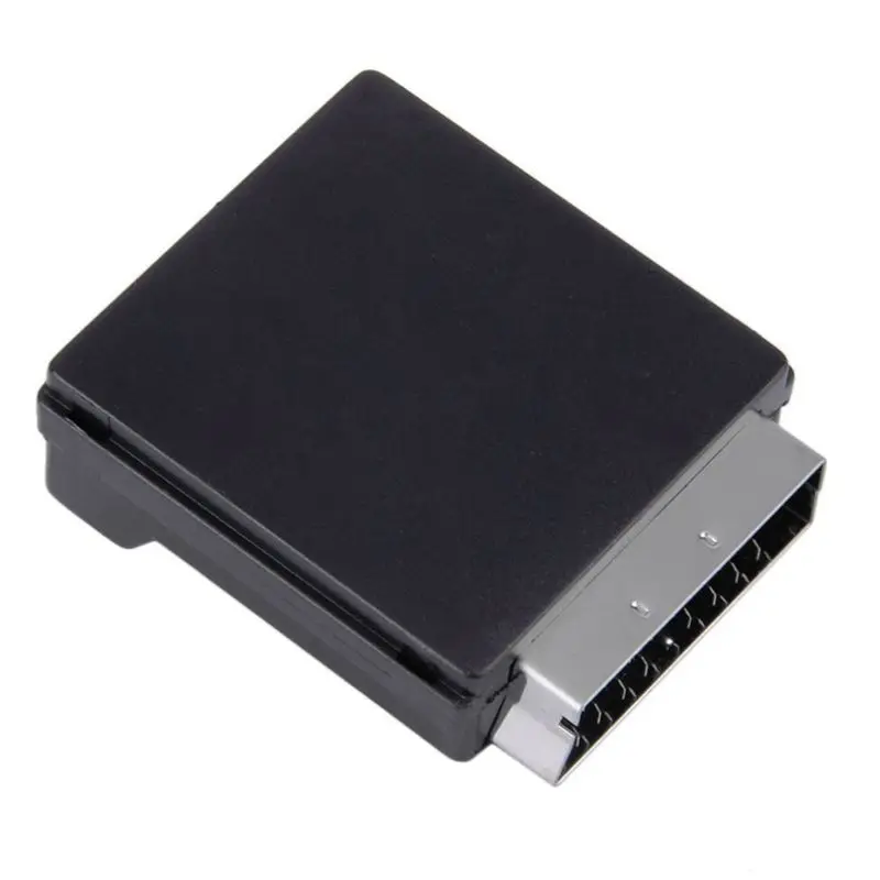 B76B 3X SCART Male to Female S-Video 3 RCA Audio Adapter Converter with Switch Input Output 21 Pin Euro Plug