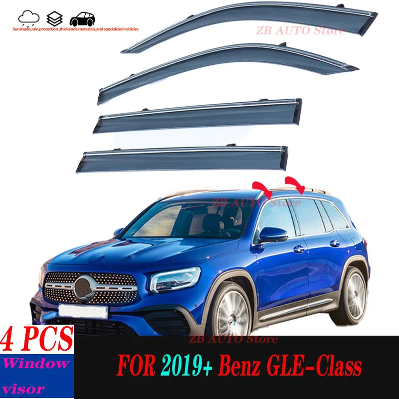 

For Mercedes-BenzGLB X247 2019+ Window visors Rain water prevention; Covering the sunlight; Anti fog; Snow prevention